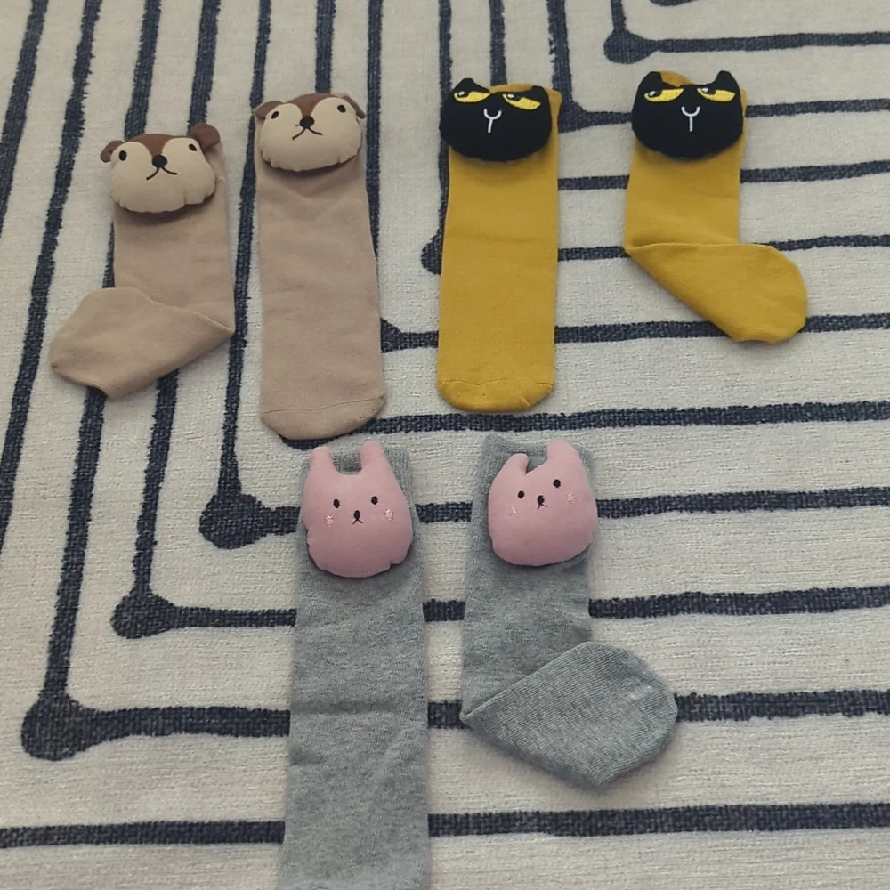 3 pairs tube socks - kids / adults